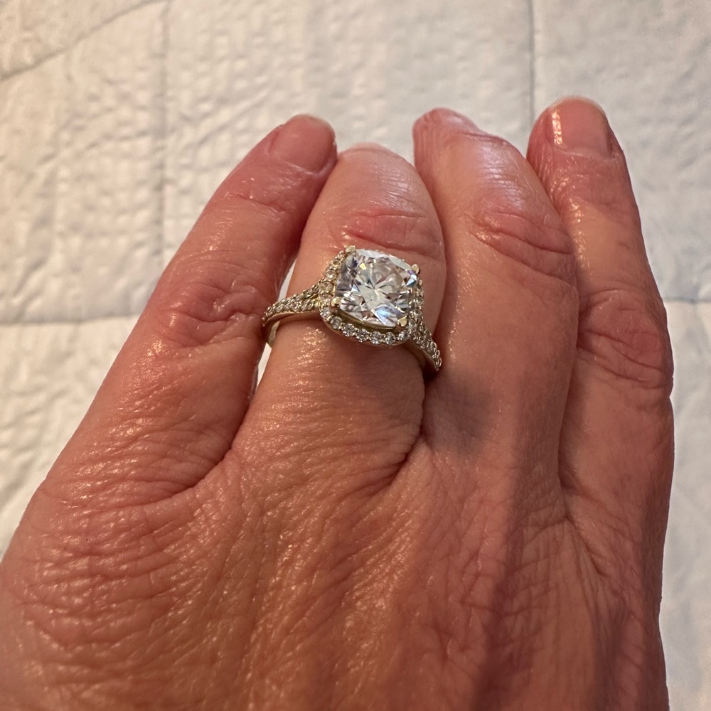 Moissanite Engagement Ring
